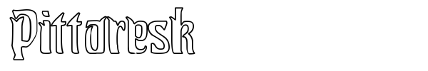 Pittoresk font preview